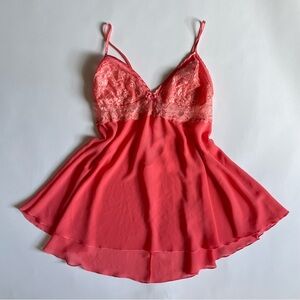 Frederick's of Hollywood Coral Lace Chemise